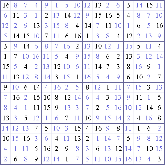 16 X 16 Printable Sudoku Grid Get Ready For Some Sudoku Fun 16x16