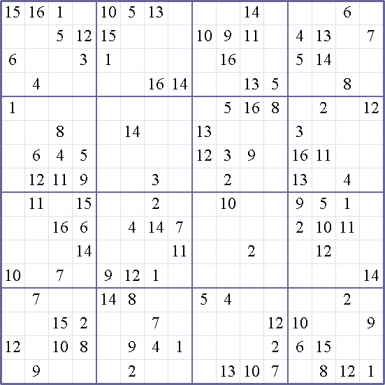 Sudoku Weekly - crazy Puzzle