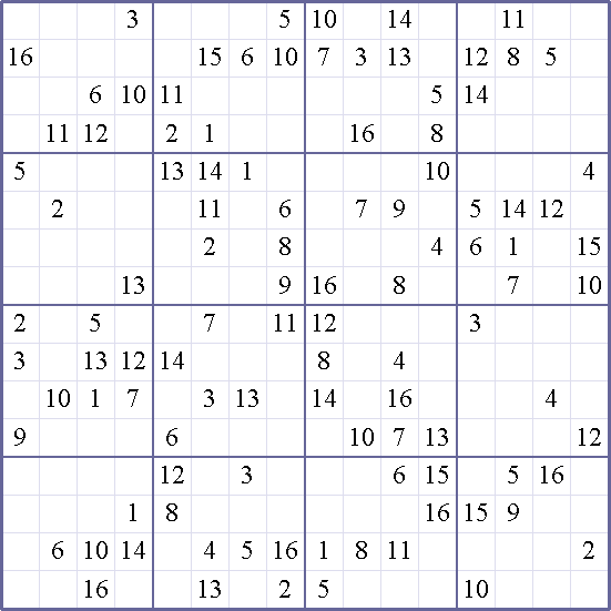 Sudoku Weekly - crazy Puzzle