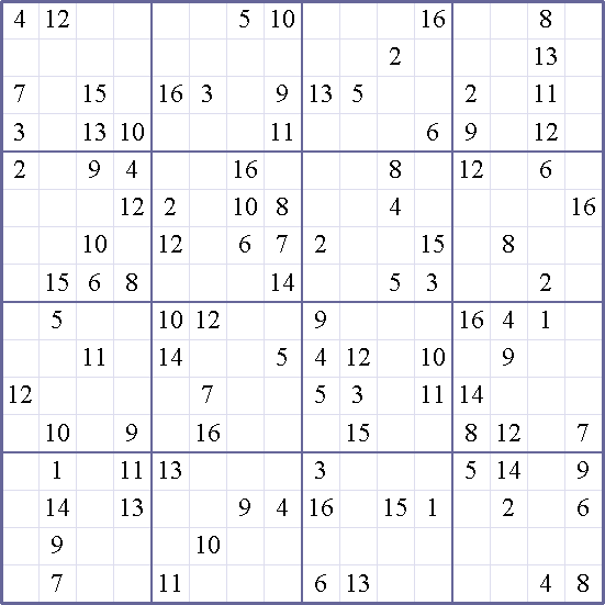 Printable Crazy Sudoku | sudoku weekly print this puzzle 16x16 crazy puzzle Printable Crazy Sudoku | sudoku weekly print this puzzle 16x16 crazy puzzle