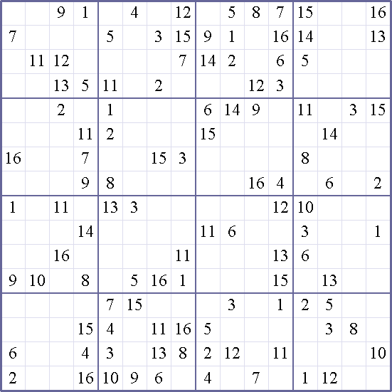 Sudoku Weekly - crazy Puzzle