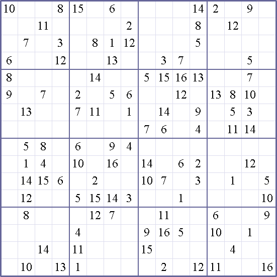 Sudoku Weekly - crazy Puzzle