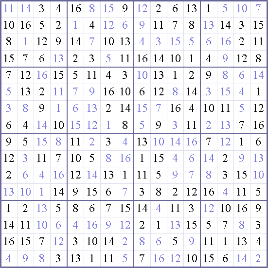 Sudoku Weekly - easy Puzzle