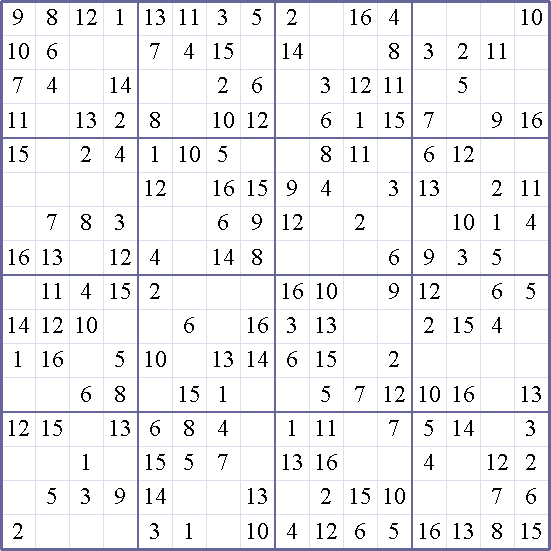 Sudoku Weekly - easy Puzzle