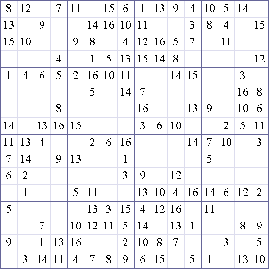 Sudoku Weekly - easy Puzzle