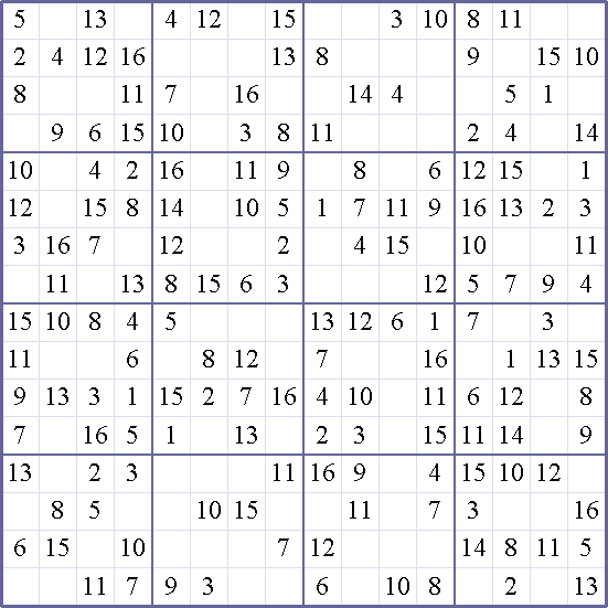 Sudoku Weekly - easy Puzzle