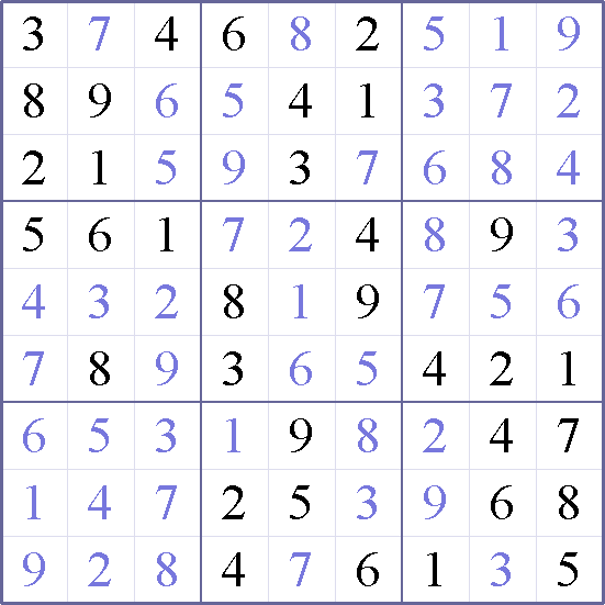 Sudoku Weekly - easy Puzzle