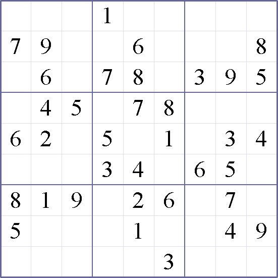 Sudoku Weekly - easy Puzzle