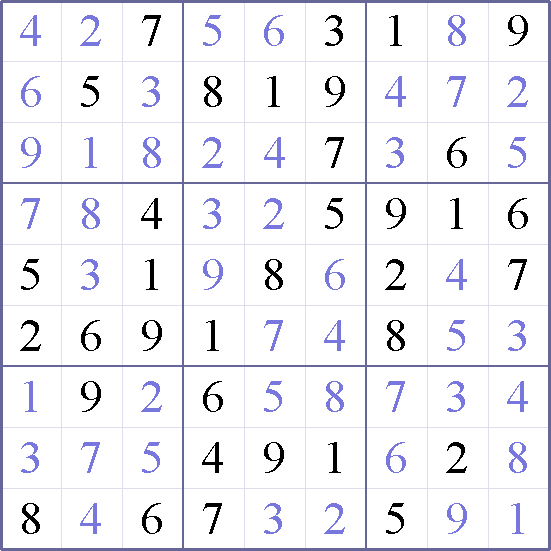 Sudoku Weekly - easy Puzzle