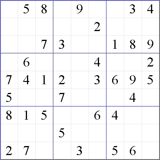 Sudoku Weekly - easy Puzzle