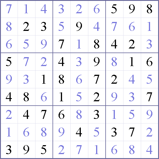 Sudoku Weekly - easy Puzzle