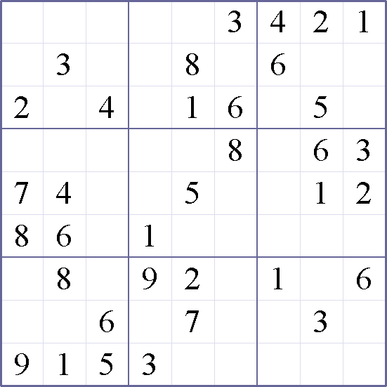 Sudoku Weekly - easy Puzzle