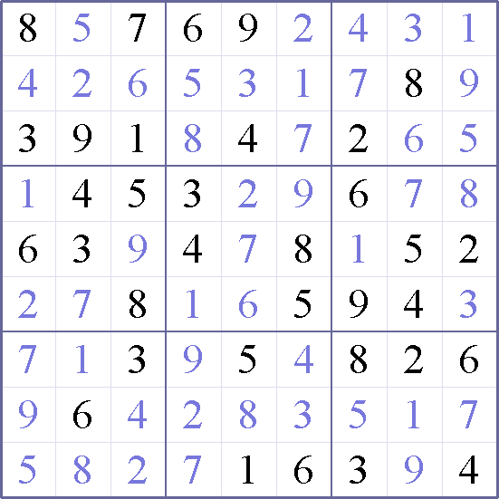 Sudoku Weekly - easy Puzzle