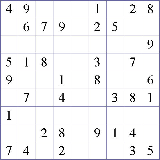 Sudoku Weekly - easy Puzzle