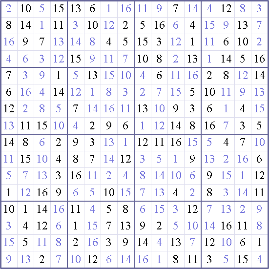 Sudoku Weekly - hard Puzzle