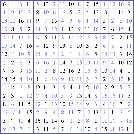 Sudoku Weekly - hard Puzzle
