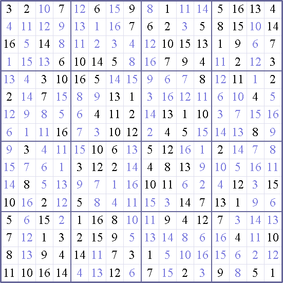 Sudoku Weekly - hard Puzzle