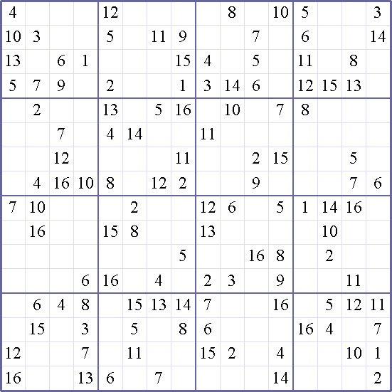 Sudoku Weekly - hard Puzzle