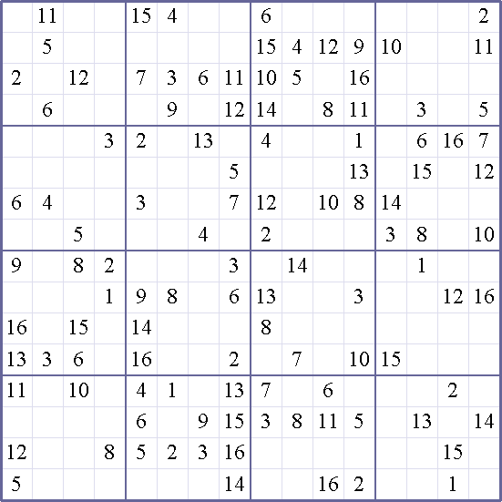 Sudoku Weekly - hard Puzzle