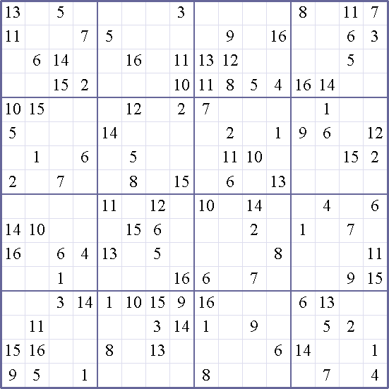 Sudoku Weekly - hard Puzzle