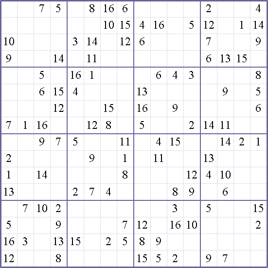Sudoku Weekly - hard Puzzle