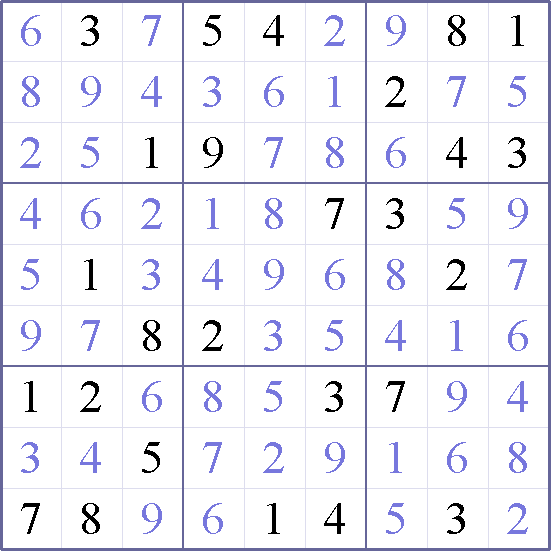Sudoku Weekly - hard Puzzle