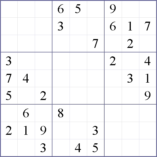 Sudoku Weekly - hard Puzzle