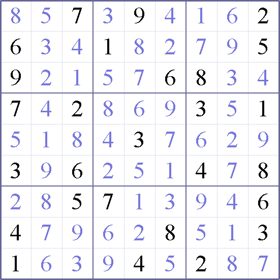 Sudoku Weekly - hard Puzzle