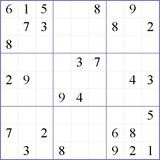 Sudoku Weekly - hard Puzzle
