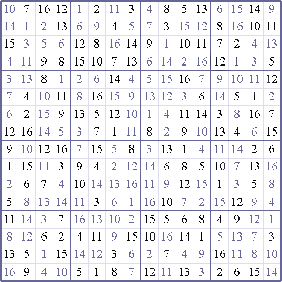 Sudoku Weekly - medium Puzzle