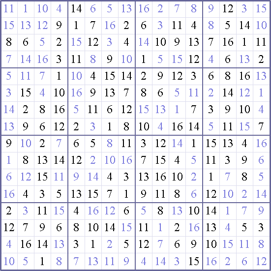 Sudoku Weekly - medium Puzzle
