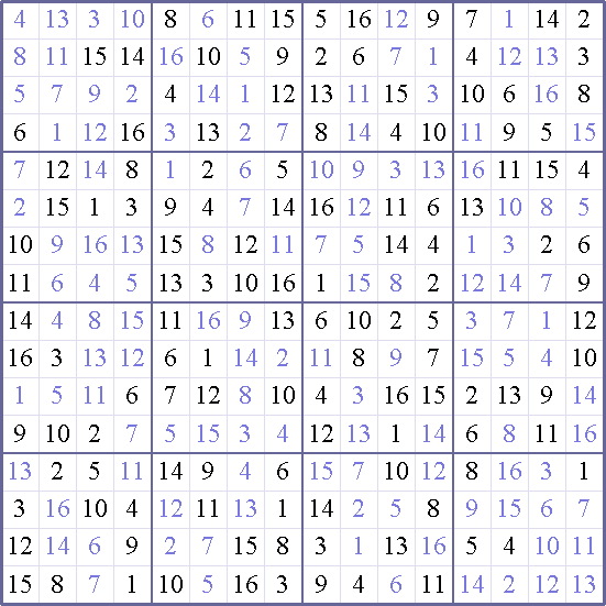 Sudoku Weekly - medium Puzzle