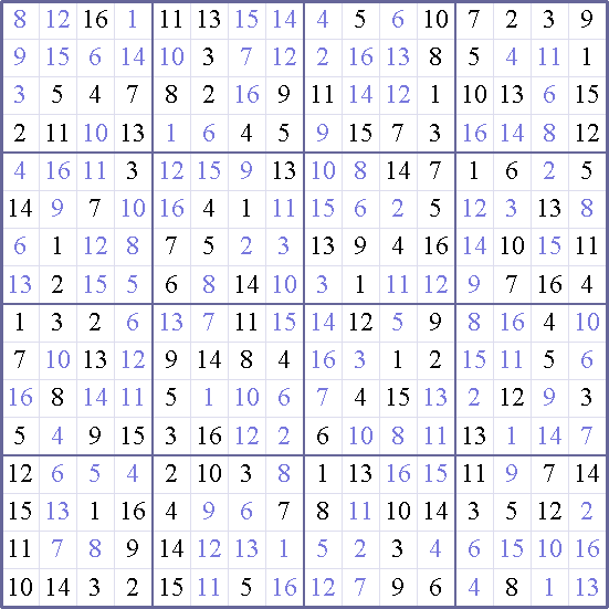 Sudoku Weekly - medium Puzzle