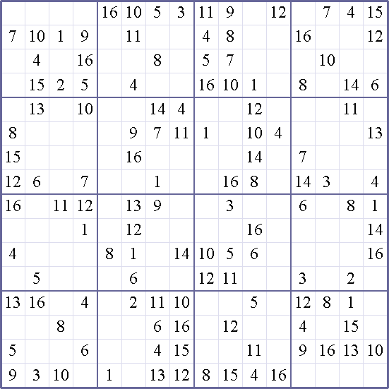 Sudoku Weekly - medium Puzzle