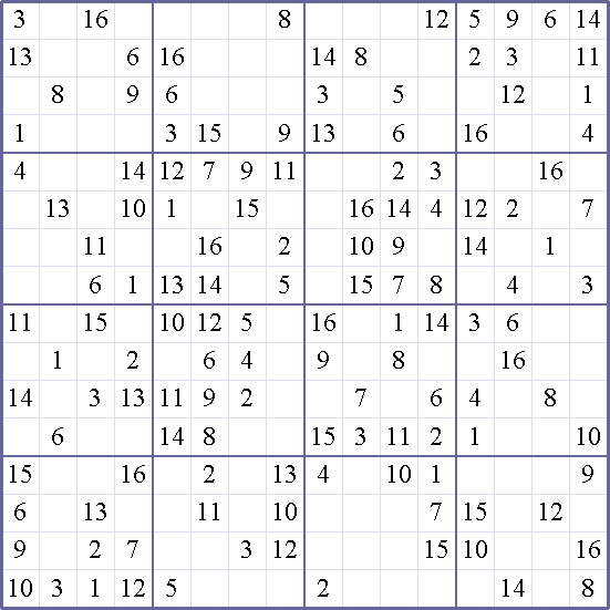 Sudoku Weekly - medium Puzzle