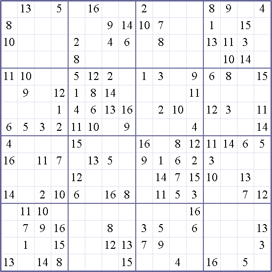 Sudoku Weekly - medium Puzzle