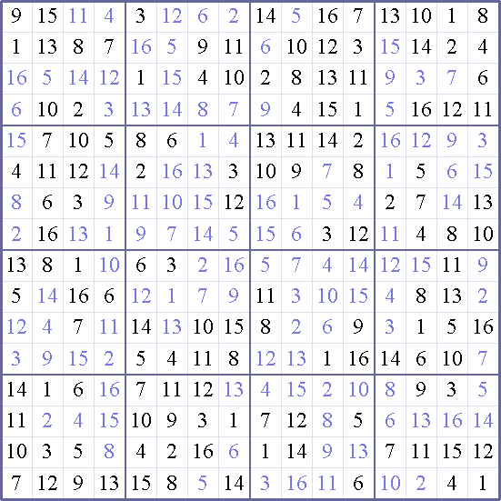 Sudoku Weekly - medium Puzzle