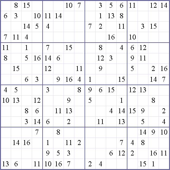 Sudoku Weekly - medium Puzzle