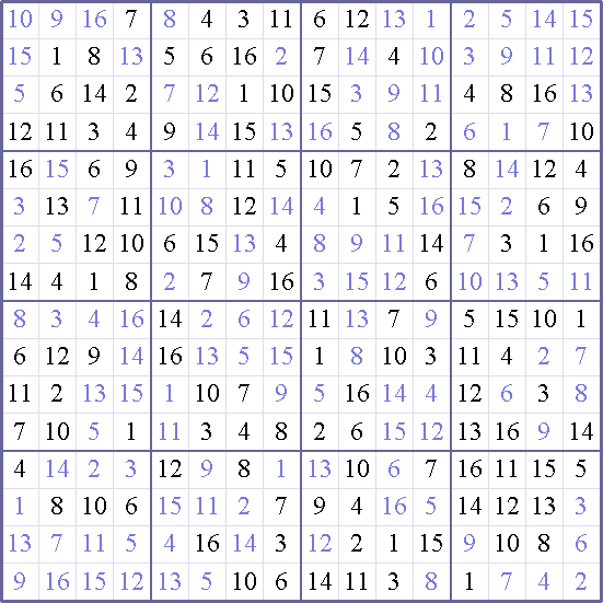 Sudoku Weekly - medium Puzzle