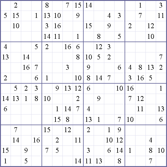 Sudoku Weekly - medium Puzzle