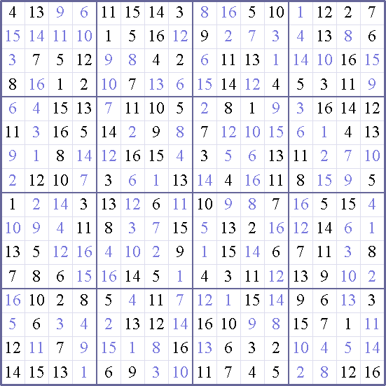Sudoku Weekly - medium Puzzle