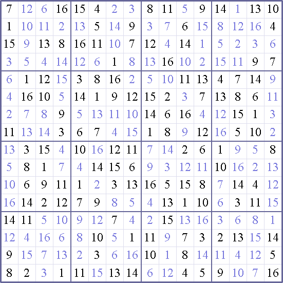 Sudoku Weekly - medium Puzzle