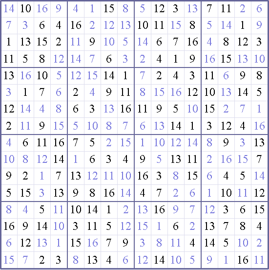 Sudoku Weekly - medium Puzzle