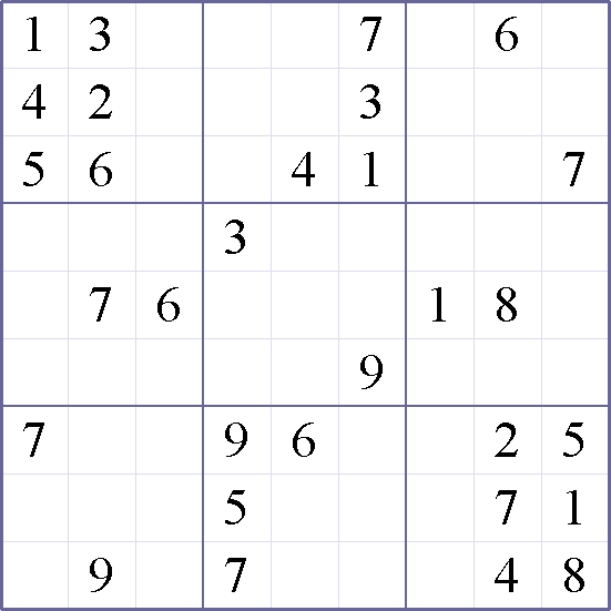 Sudoku Weekly - medium Puzzle