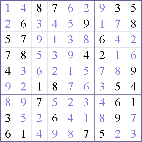 Sudoku Weekly - medium Puzzle
