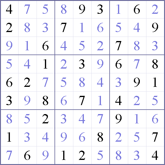 Sudoku Weekly - medium Puzzle