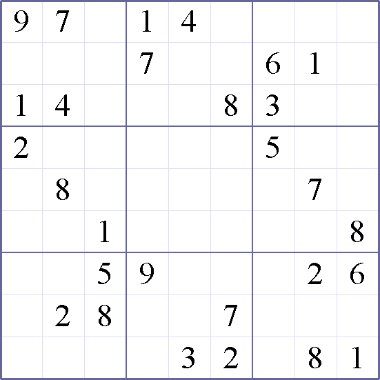 Sudoku Weekly - medium Puzzle