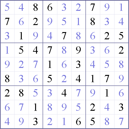 Sudoku Weekly - medium Puzzle