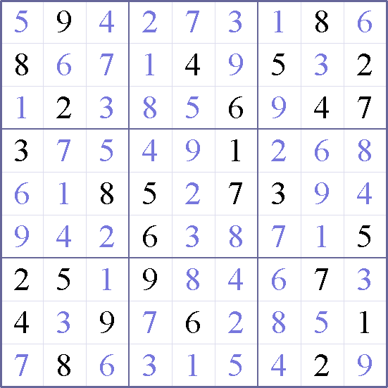 Sudoku Weekly - medium Puzzle