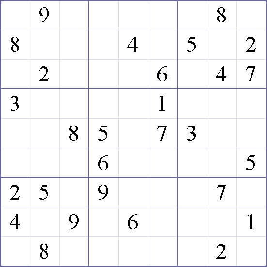 Sudoku Weekly - medium Puzzle